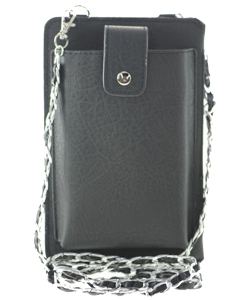 Cellphone Holder w/ Metal Strap and Front Strap Snap Closure